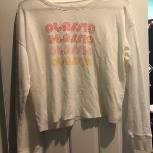 New American eagle cropped shirt